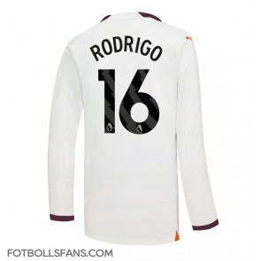Manchester City Rodri Hernandez #16 Replika Bortatröja 2023-24 Långärmad